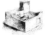 Common Egyptian house, but very similar throughout the ancient world.